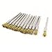 uxcell® 12x 1/8inch Shank 5mm Pen Brass Bristle Brush for Dremel Rotary Tool