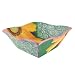 Double Creek Pottery Yellow Flower 11-inch Square Ceramic Bowl