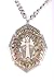 Rocker Jewelry Sacred Heart Cross Semi Precious Stone Pendant