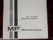 Massey Ferguson 135 Side Mounted Mower OEM Tractor OEM Tractor Owners Manual