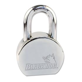 Black Dog 55174 Solid Steel Padlock Keyed Alike Rekeyable, 2-1/2 Inch