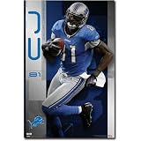 Detroit Lions Calvin Johnson NFL Poster Print 22x34