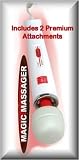 y2Massager 2 Speed Electric Handheld Massager Magic Wand includes 2 Attachments - Combo Pack