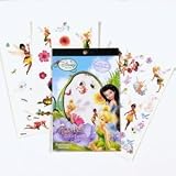 Disney Tinkerbell And Fairies Temporary Tatto Notepad Set - Tinkerbell Tattoos Booklet - Tinkerbell Fairies Tattoos