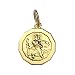 9ct Yellow Gold Pendant St Christopher Hexagonal