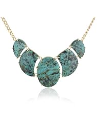 Isharya African Turquoise Claw Five Stone Necklace