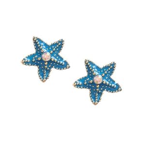 Betsey Johnson Starfish Stud Earrings