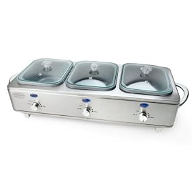 Helman Group BCS-9980 3-Station Buffet Server, Stainless Steel by Helman Group