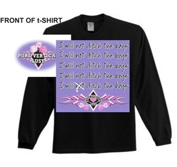 SnowGirl - Ditch the boys - Snowmobile Tee, BLACK, SMALL