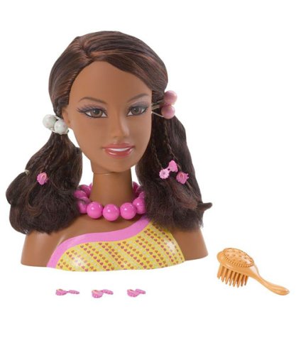 Buy Barbie Beach Glam Styling Head (African American)