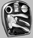 Metrokane Rabbit Wine Opener Tool Kit, Silver