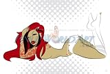 Inked Redhead Giclee' Art Print