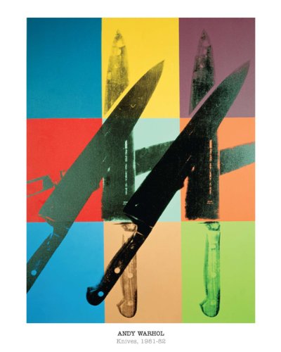 Andy Warhol (Knives) Art Poster Print - 16x20