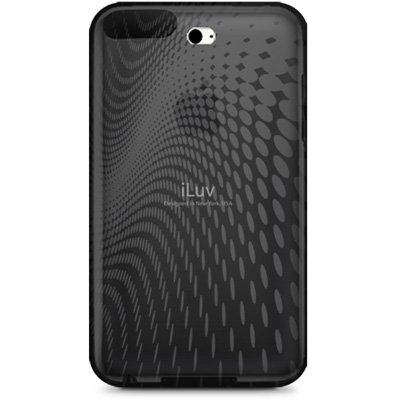 External hard drive:iLuv Thermoplastic Polyurethane Case with Wave Pattern for iPod touch 2G, 3G (Black)