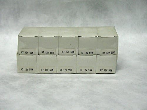 10x H7 Rising Super White 3950K 55w Halogen Light Bulbs