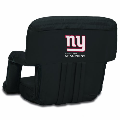 2011 New York Giants Super Bowl XLVI Champions Portable Ventura Reclining Seat, Black