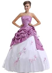 Strapless Organza/Taffeta Evening Dress/Prom Dress 