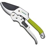 Power Drive Ratchet Pruning Shears - Ideal Garden Hedge & Tree Clippers - Ratcheting Hand Secateurs and Tree Pruners Provide More Cutting Power Than Conventional Anvil Pruning Hand Tools and Garden Scissors