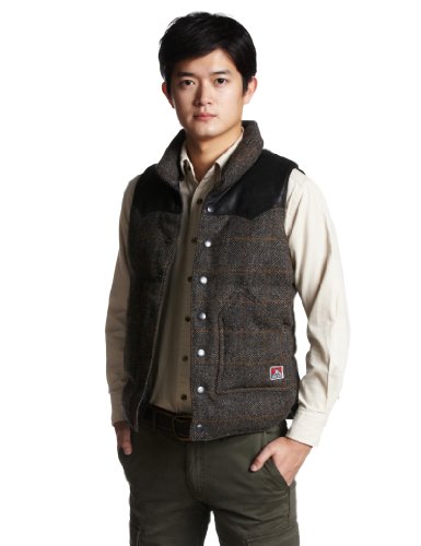 (ベンデイビス)BEN DAVIS 予約注文Harris Tweed Down Vest 1980014