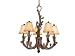 Vaxcel Lighting AS-CHS005PT Pine Tree Aspen Rustic / Country Five Light Up Lighting C...