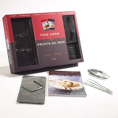 Foie gras et fruits de mer : 2 livres, 1 ardoise et 1 fil � foie gras, 1 set pour crustac�s