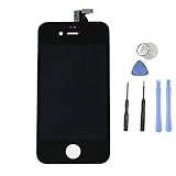 For Iphone 4 (At&t) GSM Replacement Digitizer Glass Screen Assembly Kit (With Free Tool Kit) Black