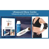 Home Ultrasound System & Elbow Wrap Combo + 8oz Bottle of Naturally Medicated Lavender Infusion Ultrasound Gel