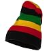 Stripe Knit Slouch Beanie - Multi W28S25E