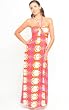 The Olian "Eleesa" Bandeau Styled Halter Maxi Dress