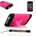 Unique Premium Stand Alone Case Cover Protector for Apple iPod Touch 8GB 32GB 64GB 3rd Generation iTouch + Includes a 4-inch ebigvalue TM Determination Hand Strap
