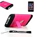 Unique Premium Stand Alone Case Cover Protector for Apple iPod Touch 8GB 32GB 64GB 3rd Generation iTouch + Includes a 4-inch ebigvalue TM Determination Hand Strap