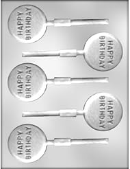 Buy CK Products 2-Inch Happy Birthday Sucker Chocolate Mold