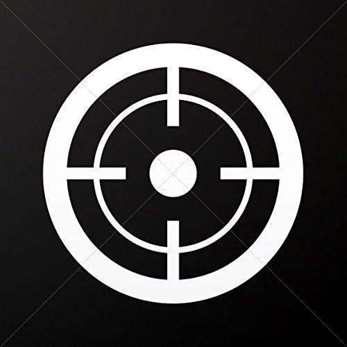 Decal Stickers Target Graphic Decoration Bike Motorbike Bicy White (14 X 14 Inches)