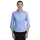Port Authority Ladies 3/4 Sleeve Open Neck Blouse
