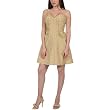 BCBGMAXAZRIA Pleated Form-Fit Flare Dress