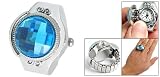 Como US Size 6 Fashion Jewelry Simulated Crystal Style Finger Ring Quartz Watch
