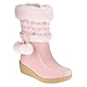 Girls' Cherokee&reg; Hulda Suede Boots - Pink