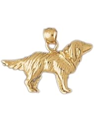 Dazzlers Solid 14k Gold Collie Dog Charm Pendant Available in three colors from jewelsberry (weights: 2.0 grams only)