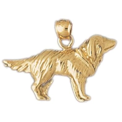 Cheap Girls Jewelry Dazzlers Solid 14k Gold Collie Dog Charm Pendant Available in three colors from jewelsberry (weights: 2.0 grams only) For Sale