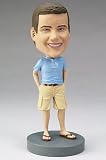 Custom sculpted shorts bobblehead doll