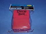 1 (One) Ultra-PRO Solid Color Deck Box: RED (Holds 80 Cards)