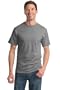 50/50 Cotton/Poly Tee Shirt, Color: Oxford, Size: Medium