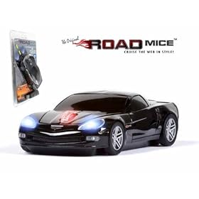 Chevy Corvette C6 Z06 Wireless Optical Computer Mouse (Black) by Collectable Diecast