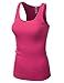 J.TOMSON Womens Basic Ribbed Cotton Spandex Racer Back Tank Top