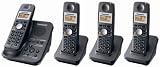 Panasonic KX-TG3034B 2.4 GHz Cordless Telephone w/Digital Answering machine and 4 Handsets