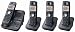 Panasonic KX-TG3034B 2.4 GHz Cordless Telephone w/Digital Answering machine and 4 Handsets