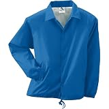 Augusta-Nylon Coach's Jacket - Lined~Royal Blue~Adult-5X (Apparel)