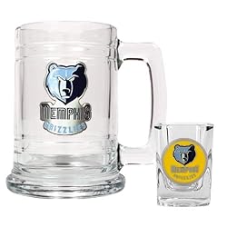 Memphis Grizzlies NBA Boilermaker Set - Primary Logo by Great American Products