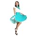 Kost�mplanet� Rockn Roll Rock Kost�m aqua blau mit passendem Schal, Rock n Roll Kost�m 50er Jahre Tellerrock