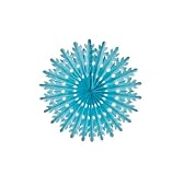 14" Rice Paper Sunburst - Blue (3 lanterns)